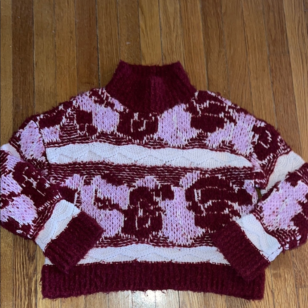 Anthropologie textured turtleneck sweater size medium